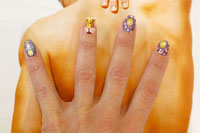 Nail Art for Euro 2012 - Click here to enlarge this image