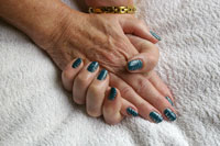Gelish mix with flicks - Click here to enlarge this image