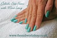 Seafoam and Minticing with snakeskin effect - Click here to enlarge this image