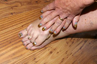 Gelish Animal print Fingers and Toes - Click here to enlarge this image