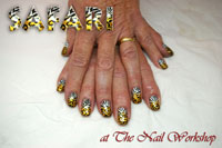 Gelish Safari Nails - Click here to enlarge this image