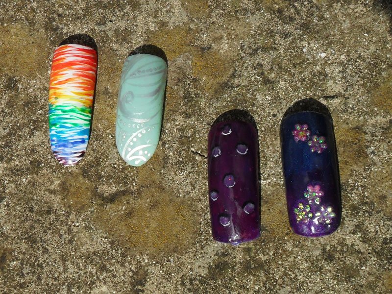 Nail Harmony colourful swatches