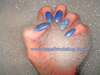 Gelish Ocean Wave Nails - Click here to enlarge this image